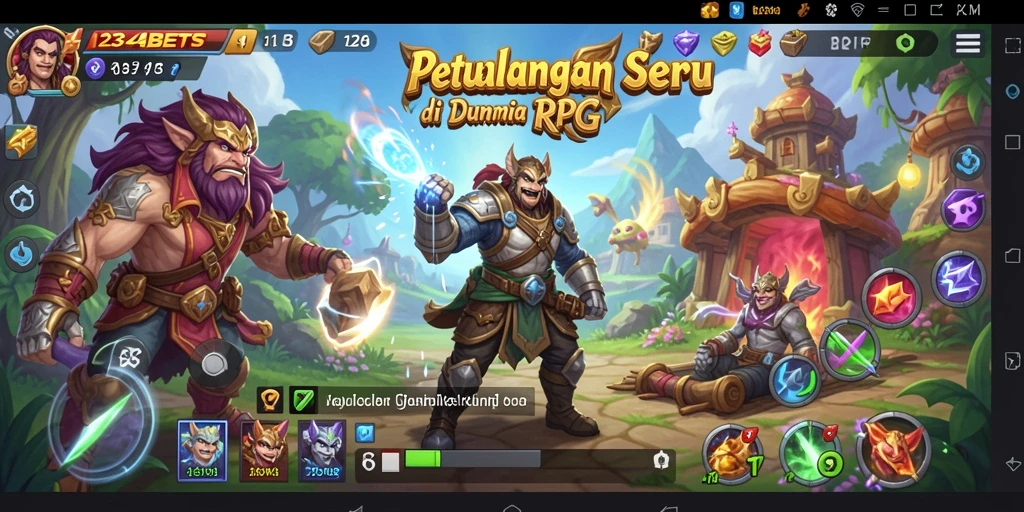Tampilan menarik dalam gameplay RPG 1234BETS yang seru.