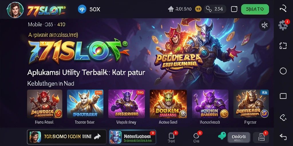 Tampilan screenshot utama 171SLOT yang menampilkan fitur-fitur Utility.