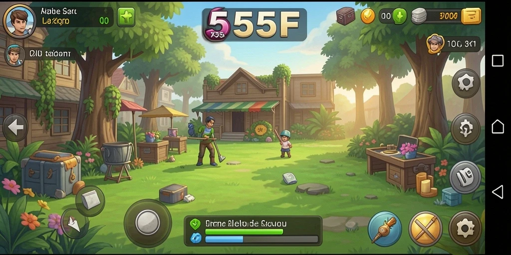 Tampilan gameplay 555F yang menarik dan memikat.