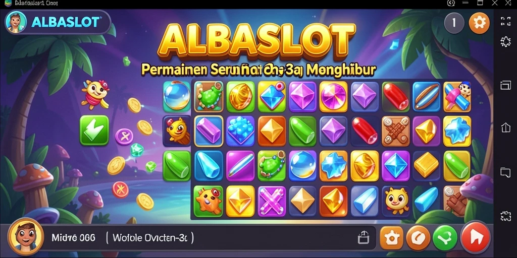 Tampilan gameplay seru dari ALBASLOT yang menantang.