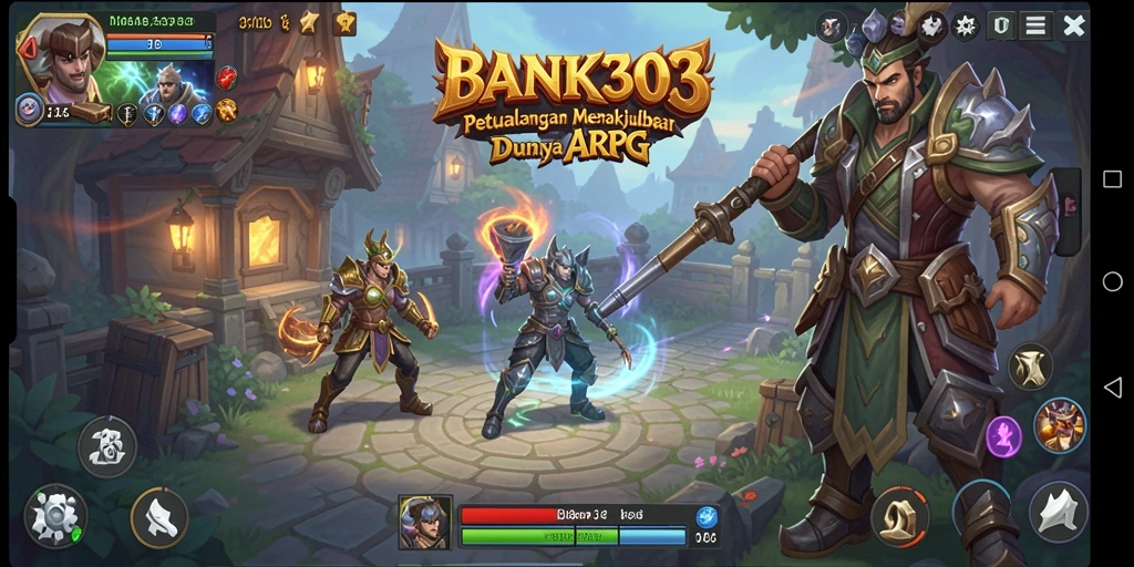 Tampilan mendebarkan dalam gameplay ARPG BANK303 yang penuh aksi.
