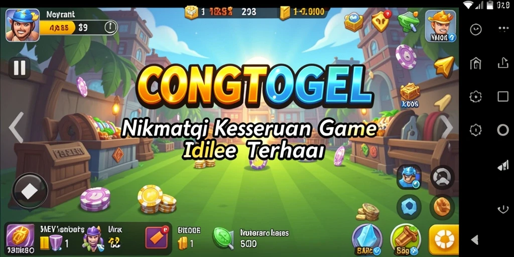 Tampilan gameplay menarik dalam CONGTOGEL yang menunjukkan pengalaman Idle.