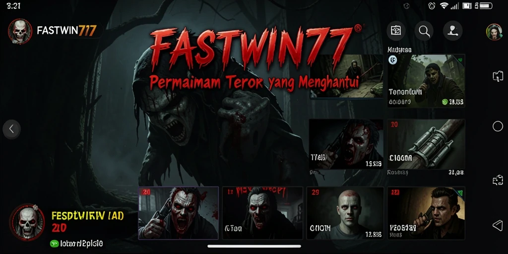 Screenshot utama FASTWIN77 menampilkan suasana seram dari gameplay menegangkan.