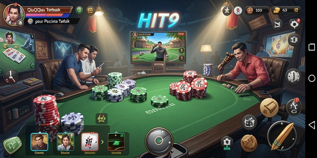 Tampilan menarik gameplay QiuQiu di HIT9.