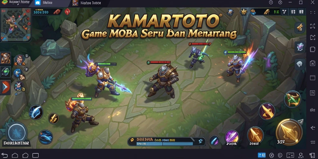 Gameplay seru KAMARTOTO dalam pertempuran MOBA.