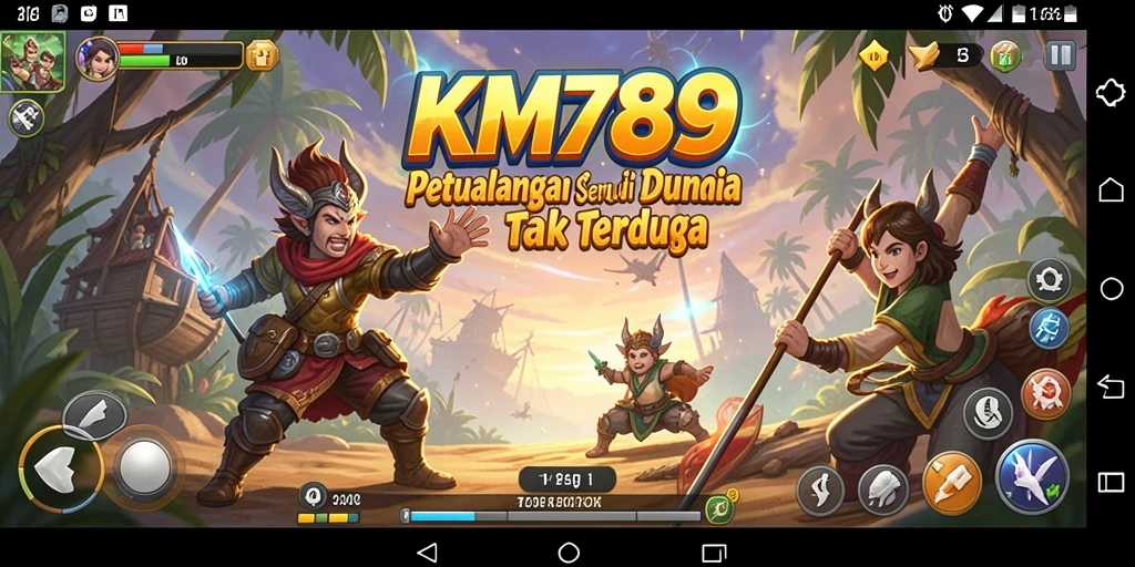 Screenshot gameplay <strong>KM789</strong> memperlihatkan aksi seru di dunia petualangan.