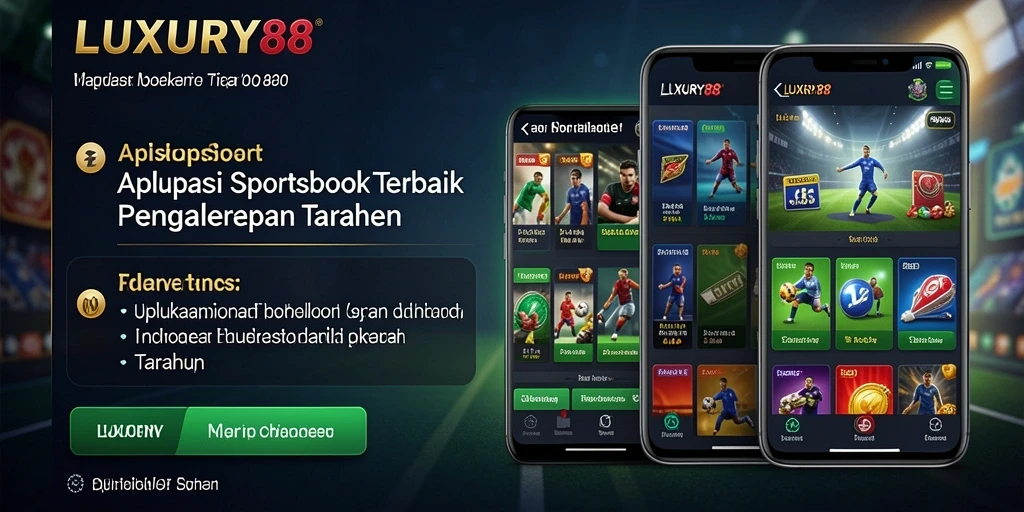Tampilan antarmuka LUXURY88 dengan fokus pada taruhan olahraga.