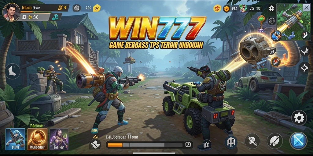 Tangkapan layar gameplay WIN777 menampilkan aksi seru dalam TPS.