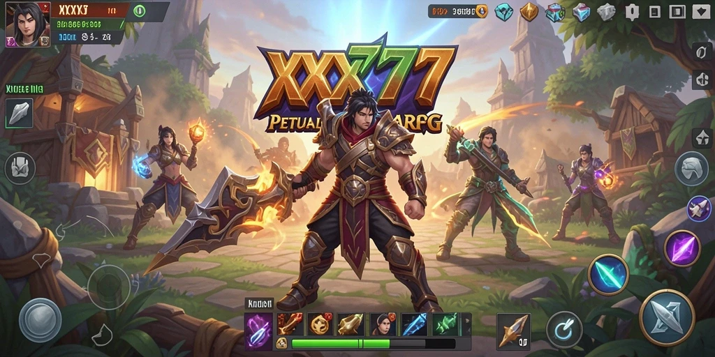 Screenshot menunjukkan aksi thrilling permainan ARPG XXX777 yang memikat.